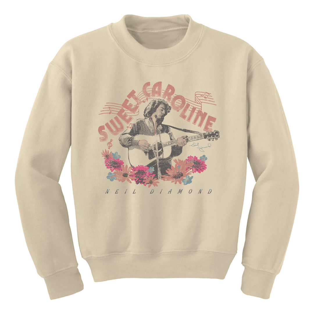Neil Diamond - Sweet Caroline Floral Crewneck