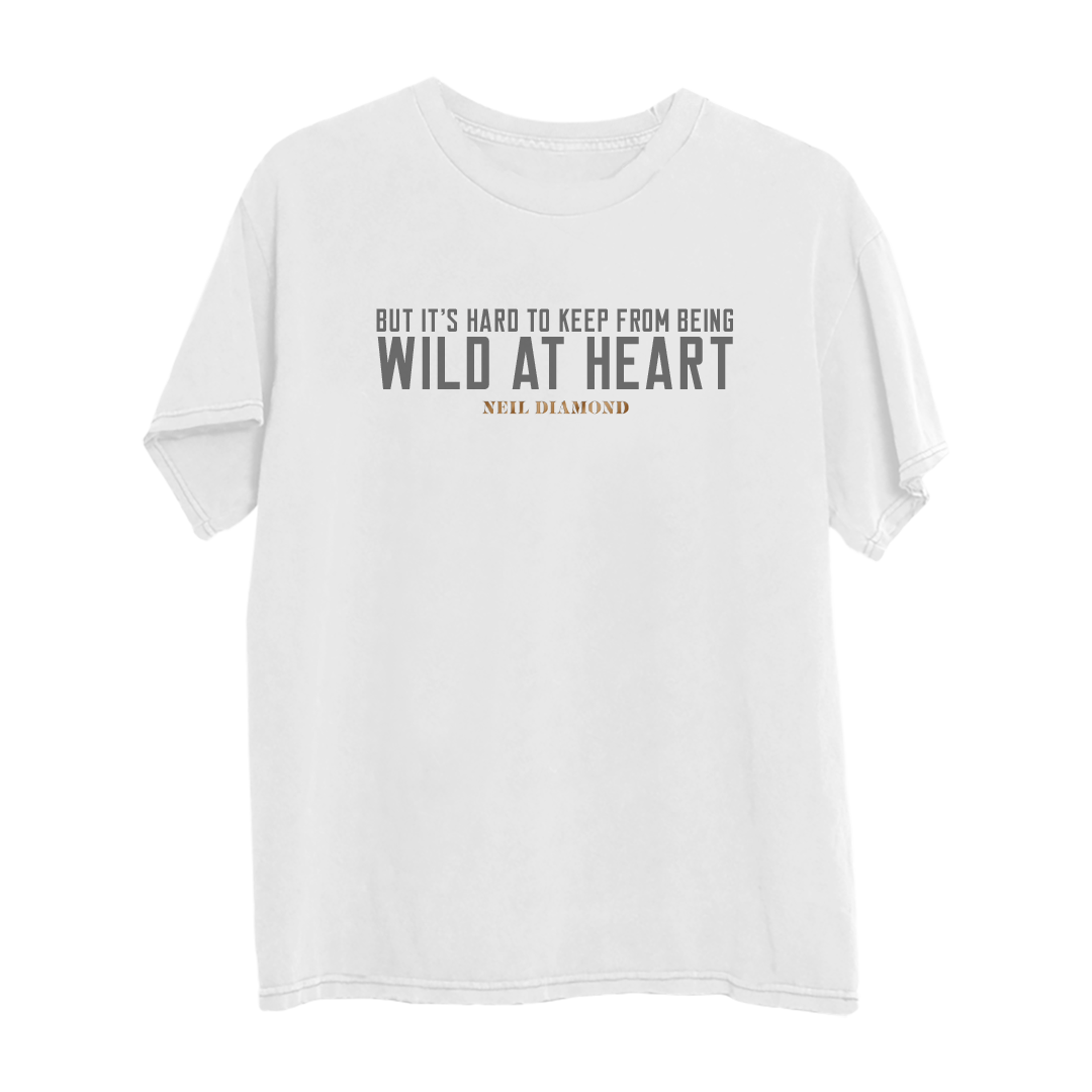Neil Diamond - Wild At Heart Lyric T-Shirt